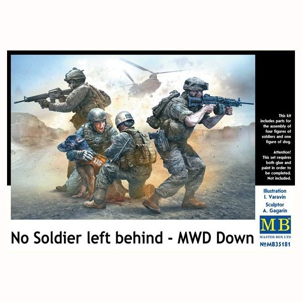 Master Box - 1/35 No Soldier Left Behind MWD Down