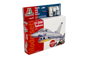 Italeri - 1/72 Ef-2000 Typhoon  (Modelset incl. Paint & Glue)