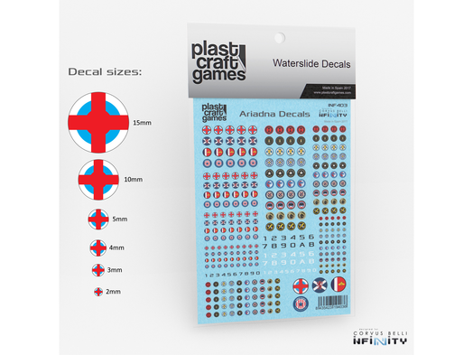 Plast Craft Games - Infinity Decals - Ariadna