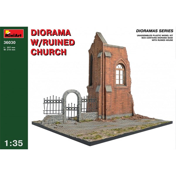 Miniart - 1/35 Diorama With Ruined Church