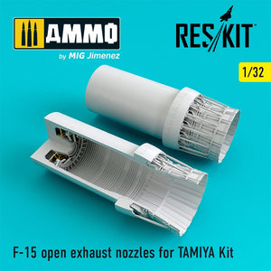 Reskit - 1/32 F-15 Open Exhaust Nozzles for TAMIYA Kit (RSU32-0029)