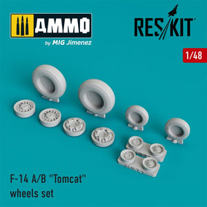 Reskit - 1/48 F-14 A/B "Tomcat"  Wheels Set (RS48-0006)