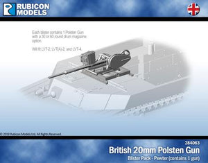 Rubicon Models - 1/56 20mm Polsten Gun for LVT