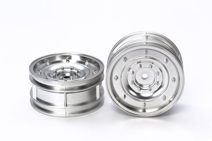 Tamiya - Silver Matte Plated Dish Wheels (26mm/Offset+4)