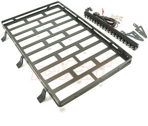 Xtra Speed - Metal Luggage Tray w/4 Lights (155 x 105 x 33mm) Black