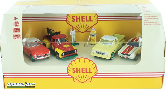 Greenlights - 1/64 Multi-Car Diorama Shell Oil Service Center