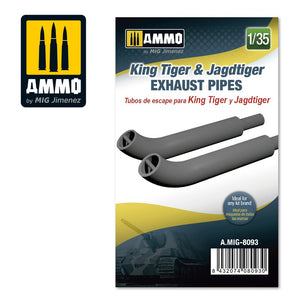 AMMO 8093 - 1/35 King Tiger & Jadtiger Exhaust Pipes (Resin)