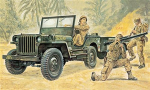 Italeri - 1/35 Willys MB Jeep with Trailer