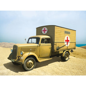 ICM - 1/35 Typ 25-32 With Shelter WWII German Ambulance