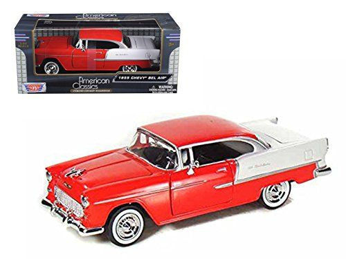 Motor Max - 1/24 Chevy Bel Air 1955 (Red)