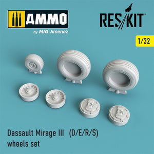 Reskit - 1/32 Mirage III (D/E/R/S) Wheels Set (RS32-0029)
