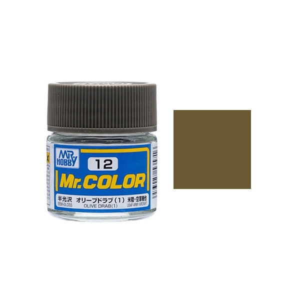 Mr.Color - C12 Olive Drab (1) (Semi-Gloss)