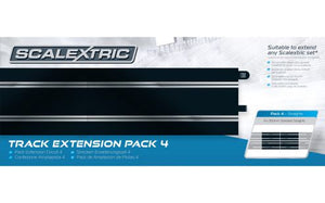Scalextric - Track Extension Pack - 4 x Straights