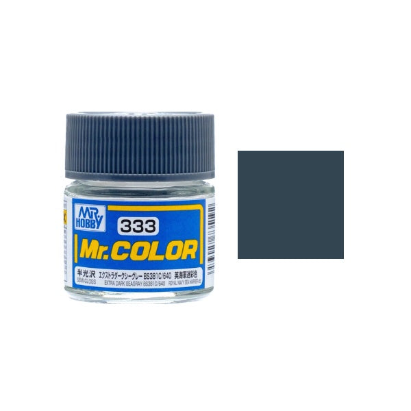 Mr.Color - C333 Extra Dark Sea Grey BS381C/640 (Semi-Gloss)