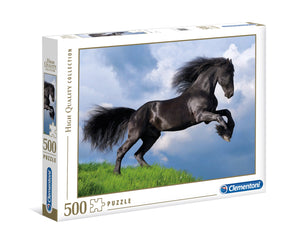 Clementoni - Fresian Black Horse (500 pcs)