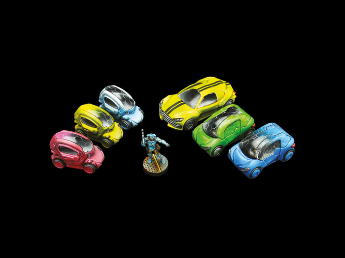 Micro Art Studio - City Cars set (6pc)  Unpainted (T00088)