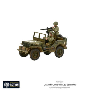 Warlord - Bolt Action  US Army Jeep with 30 Cal MMG