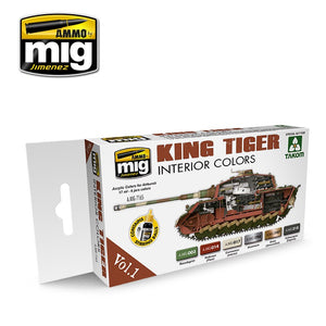 AMMO - 7165 King Tiger Interior (Special Takom Ed.) Vol.1 (Paint Set)