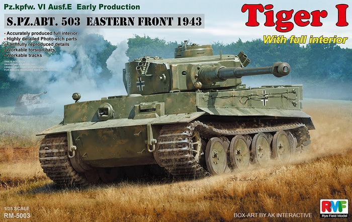 RFM - 1/35 Pz.kpfw.VI Ausf.E "Tiger I" (Early Prod) w/Full Interior