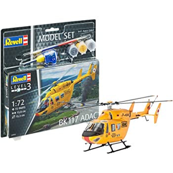 Revell - 1/72 Bk-117 ADAC (Model set Incl.Paint)