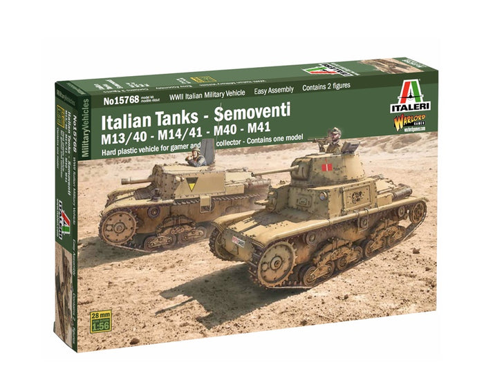 Italeri - 1/56 Italian Tanks & Semoventi M13/40 - M14/41