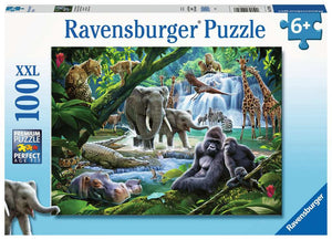 Ravensburger - Jungle Animals (100pcs) XXL Puzzle