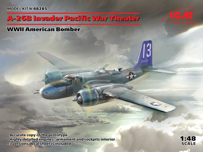 ICM - 1/48 A-26 Invader Pacific War Theater (WWII American Bomber)