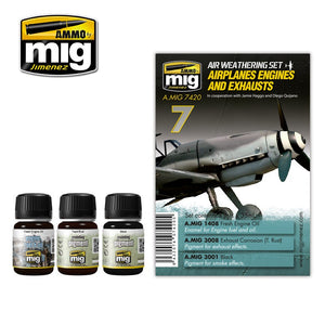 AMMO - 7420 Airplanes Engines And Exhausts (Air Weathering Set)