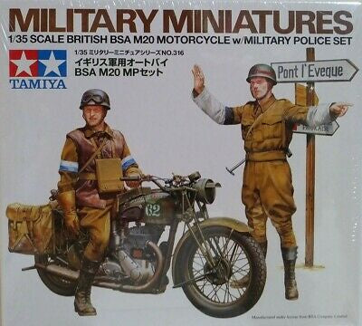 Tamiya - 1/35 BSA M20 Motorcycle w/Military Police