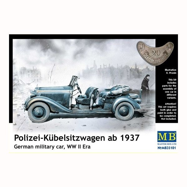 Master Box - 1/35 German Military Car Polizei-Kubelsitzwagen ab 1937