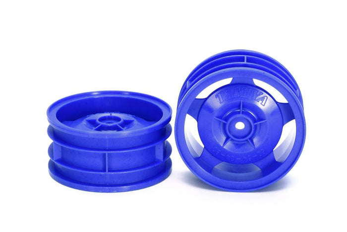 Tamiya - 4WD Buggy Front Star-Dished Wheels (Blue)