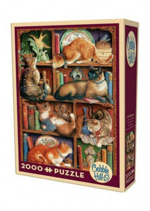 Cobble Hill - Feline Bookcase (2000pcs)