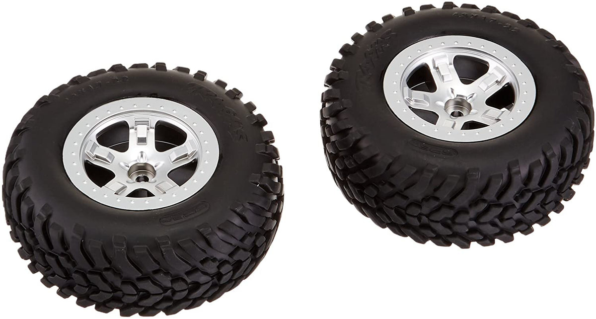 Traxxas 5875 Assembled Tires & Wheels - Replacement R/C Car Tires For Traxxas Models | Pre-Glued & Mounted