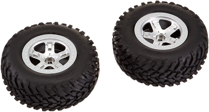 Traxxas - 5875 - Tires & Wheels Assembled (2WD front) (2) (SL)