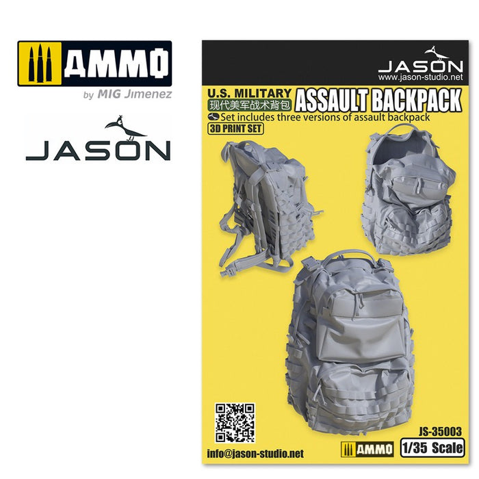 Jason-Studio - 1/35 U.S Military Assault Backpack