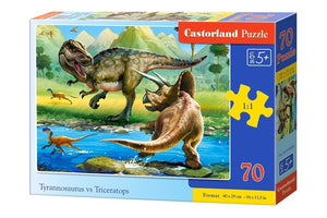 Castorland - Tyrannosaurus vs Triceratops (70pcs)