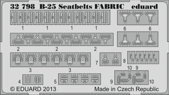 Eduard - 1/32 B-25 Seatbelts FABRIC (for HKM) 32798