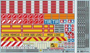 Tamiya - 1/14 Tractor/Trailer Sticker