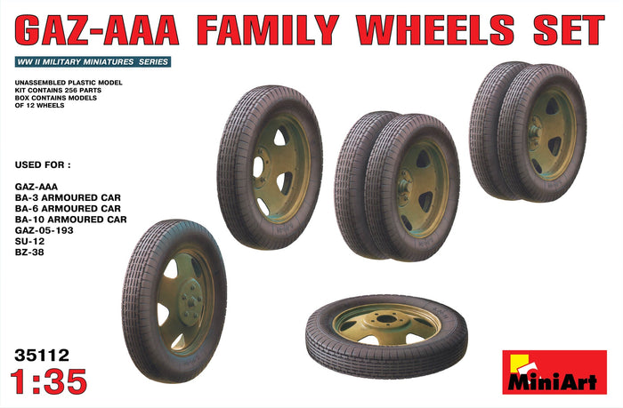Miniart - 1/35 GAZ-AAA Family Wheels Set