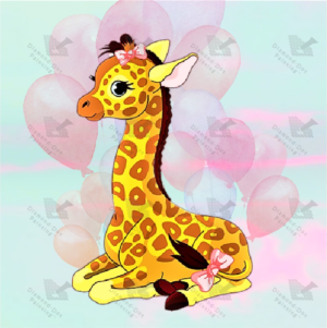 Diamond-Dot - DDP033 - Girly Giraffe (18x18) Full