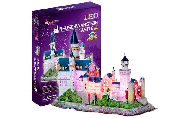 Cubic Fun - Neuschwanstein Castle (Germany) w/LED Unit (128pcs) (3D)