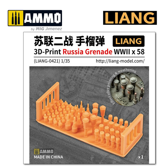 LIANG - 3D-Print Russia Grenade WWII x 58