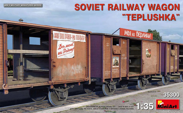 Miniart - 1/35 Soviet Railway Wagon"Teplushka"