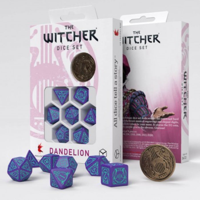 The Witcher Dice Set Dandelion Conqueros of Hearts