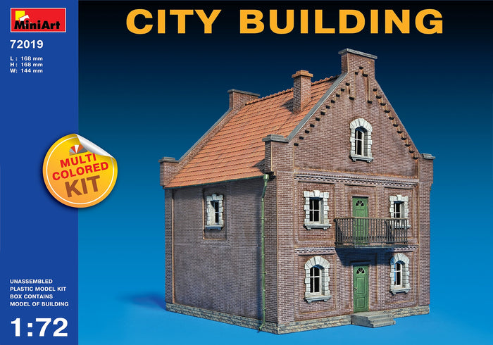 Miniart - 1/72 City Building (Multi Coloured Parts)