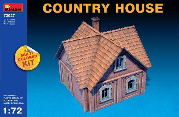 Miniart - 1/72 Country House (Multi Coloured Parts)
