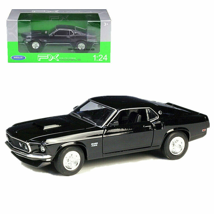 Welly - 1/24 Ford Mustang Boss 429 1969 (Black)