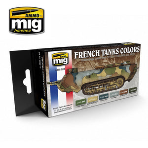 AMMO - 7110 WWI & WWII French Camouflage Colors (Paint Set)