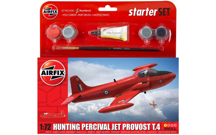 Airfix - 1/72 Percival Jet Provost (Starter Set Incl.Paint)