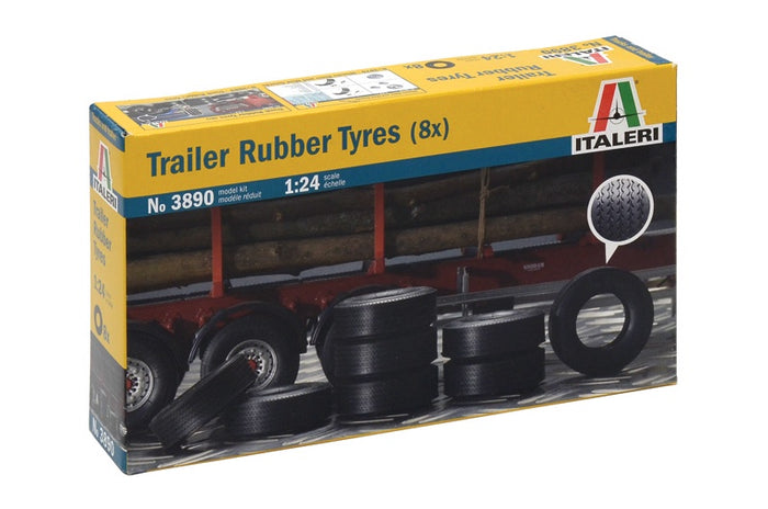 Italeri - 1/24 Trailer Rubber Tyres (8)